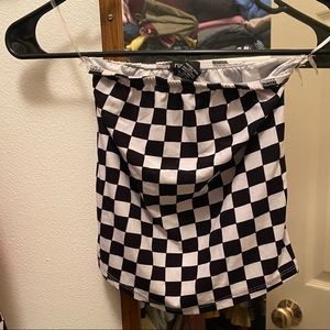 Strapless top